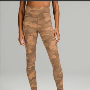 lululemon womens aligb high rise pants with pocket 25”-size 6